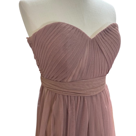 NWT Birdy Grey Womens S Christina Convertible Bridesmaid Maxi Dress Sandy Mauve - Picture 8 of 16